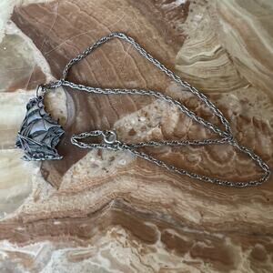 Pirate Ship Pewter Necklace